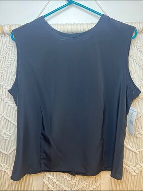 Karen Scott Black Sleeveless Tank Top